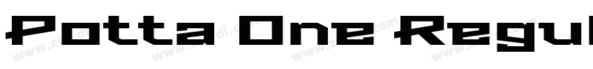 Potta One Regular字体转换